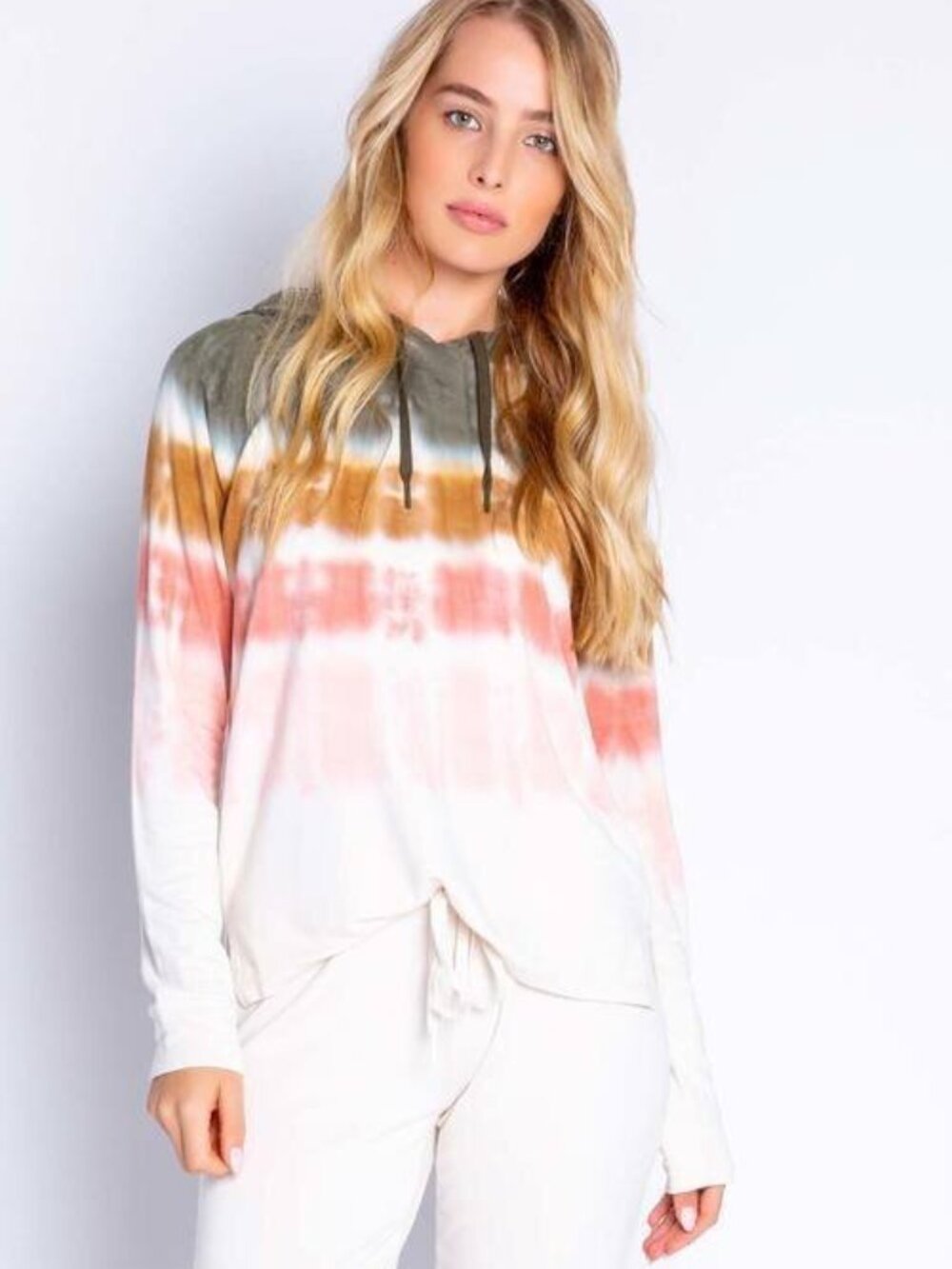 PJ Salvage tie-dye hoodie in multicolor ombre